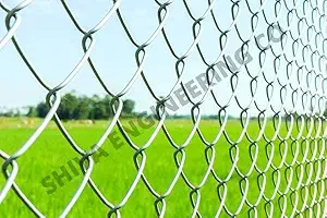 Fencing Chain Link net for Fencing mesh Fenceing Wire Height 4 ft Bundle Length: 50 ft Diameter:2.6 mm Size 4x4 inches Ideal for Fencing (Weight- 19.5 kg) (4 FEET)