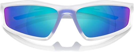 Scuderia Ferrari 0FZ6007U Sunglasses, Transparent Grey/Mirrored Blue, 64 mm