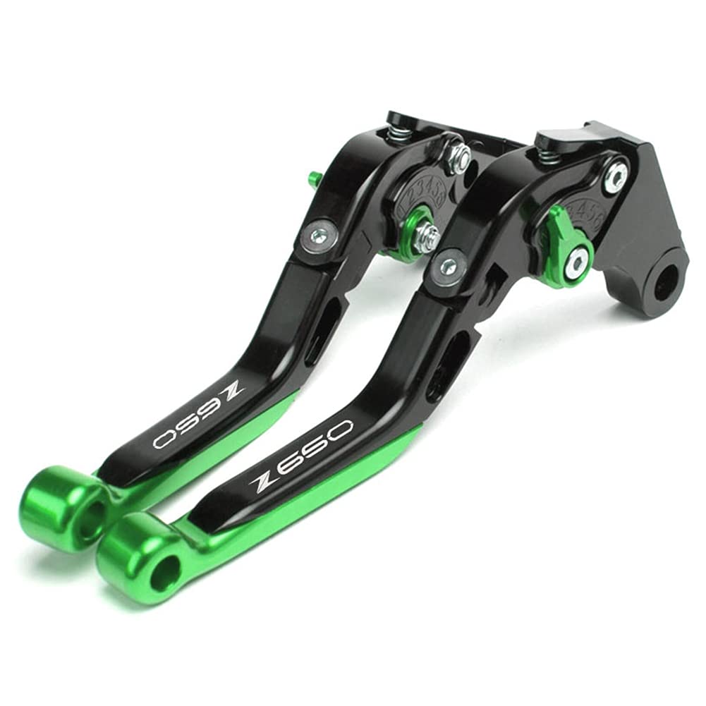 per Kawasaki Z650 Z650 Z-650 2017-2020 2020 Moto CNC Alluminio Freno Frizione Leva Regolabile Pieghevole Allungabile Manubrio (D)