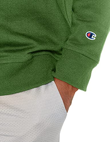 Champion Men's, Powerblend Fleece, Crewneck Sweatshirts(Reg. Or Big & Tall), Cargo Olive C Logo, Medium #TOP2