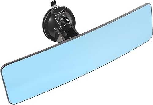 Espejo retrovisor universal de 12 pulgadas, espejo convexo de gran angular de tamaño grande mejorado con diseño adhesivo, repuesto para automóviles,