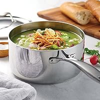 Tramontina Signature Tri-Ply Clad Stainless Steel 3-Quart Sauce Pan — image 3