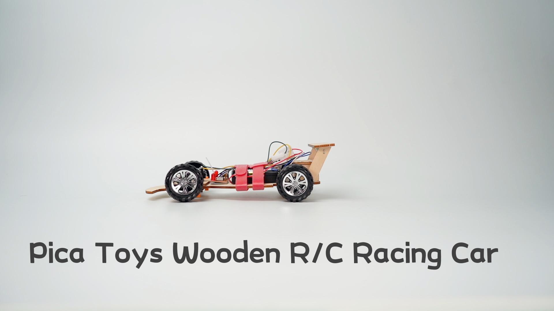 Amazon.com: Pica Toys Wooden Wireless Remote Control F1 Racing Car
