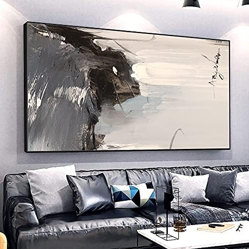 抽象的な手描きの人物の装飾画はレトロな背景の壁画の客間に工業