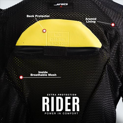 Image of JAG Motorcycle Protective Hoodie with Partial Aramid Lining, Riding Jacket | Motorcycle Hoodie with Armor CE-Certified Protectors All-Season Sweatshirt, Riding Motorcycle Armored Hoodie for Men & Women