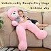 MorisMos Pink Giant Teddy Bear 4 Feet, Lovely 47inch Classic Stuffed Animals Plush, Daughter Girlfriend Birthday Gift for Lover, Party Favor