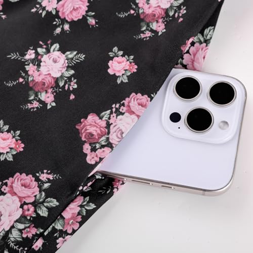 Scarlet Darkness Floral Corset Dress for Women 2026 Summer Sundress Lace Up Mini Milkmaid Dresses with Pockets — view 5