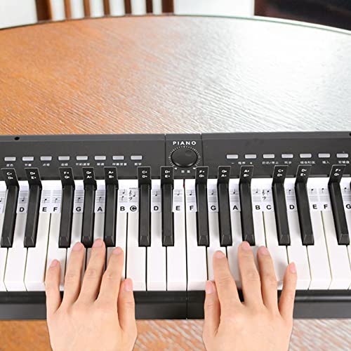 LYNSAY Décorations de notes de clavier de piano réutilisables, étiquettes d’apprentissage de piano à 88 touches, étiquettes amovibles pour garçons et filles - Les Beatles, Paul McCartney, John Lennon, RIngo Starr, George Harrison LYNSAY Décorations de notes de clavier de piano réutilisables, étiquettes d'apprentissage de piano à 88 touches, étiquettes amovibles pour garçons et filles – Image 4