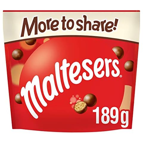 Maltesers Chocolate Gifts Bag, Christmas Gifts, Chocolate Gift, Christmas Stocking Fillers, Sharing Pack, 189g Cover