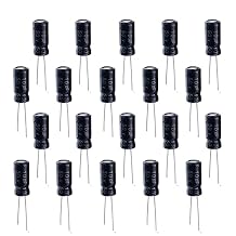Aluminum Electrolytic Capacitor Kits 50V 10uF Radial Leads DIP Capacitors for Electrical Repair/Arduino/DIY etc. 20Pcs