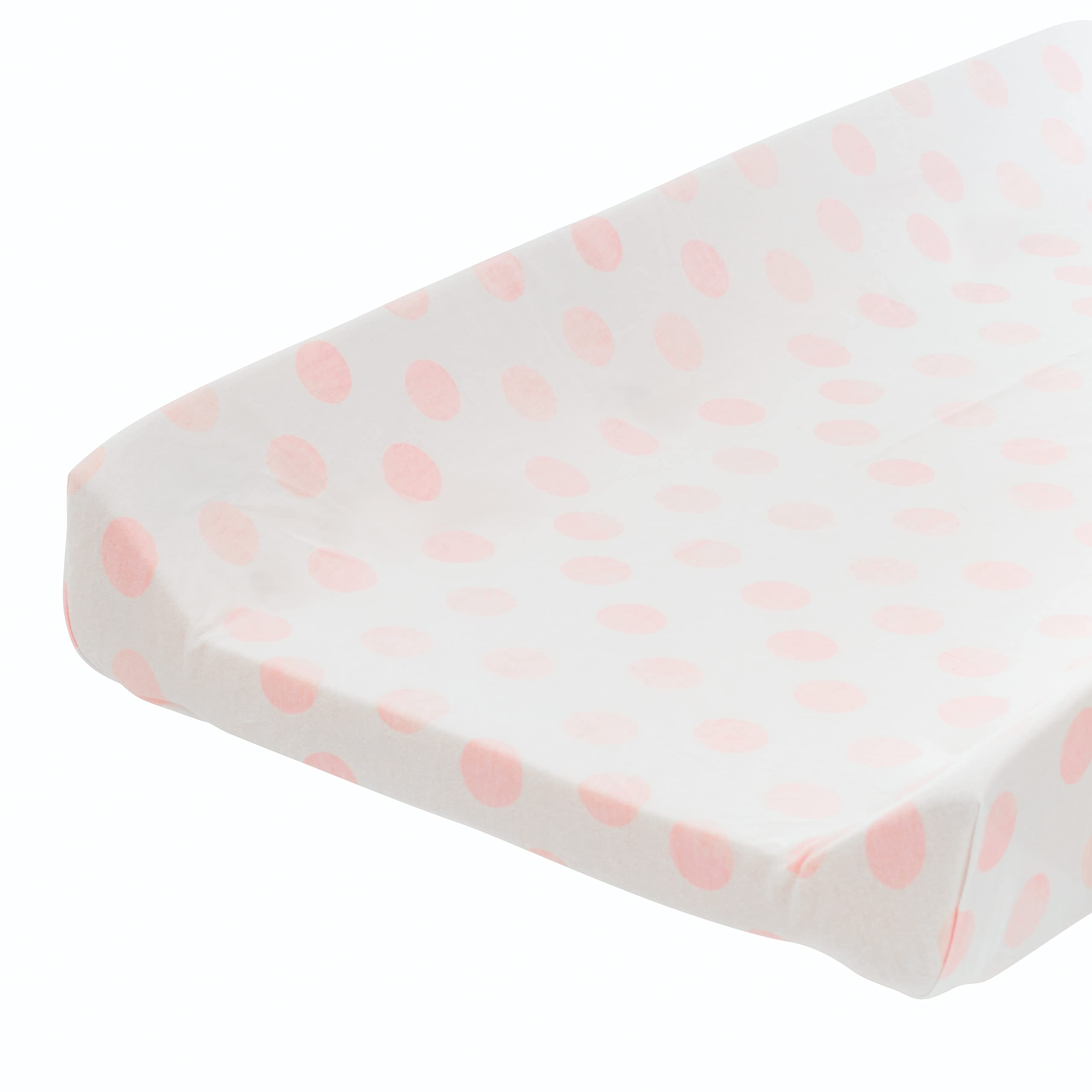 Funda para cambiador – Acuarela Rosa Lunares – 100% algodón Jersey – Se adapta a cambiadores estándar 4
