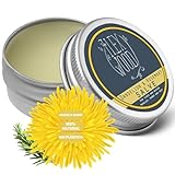 Bálsamo de diente de león y romero, 100% natural, vegano, para masajes, para dolores musculares, sin aceite de palma, sin crueldad animal, sin plástico, hecho a mano y orgánico, 100 ml