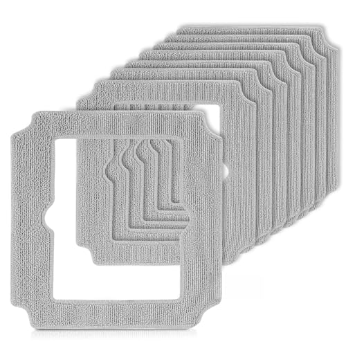 8 Pièces Serpillère Rechange pour Ecovacs Winbot Mini Robot de Nettoyage de Vitres, Microfibre Lingette Robot Lave Vitre pour Ecovacs Winbot Mini avec...
