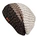 LETHMIK Unique Slouchy Beanie Unisex Mix Knit Skully Hat Ski Cap Beige