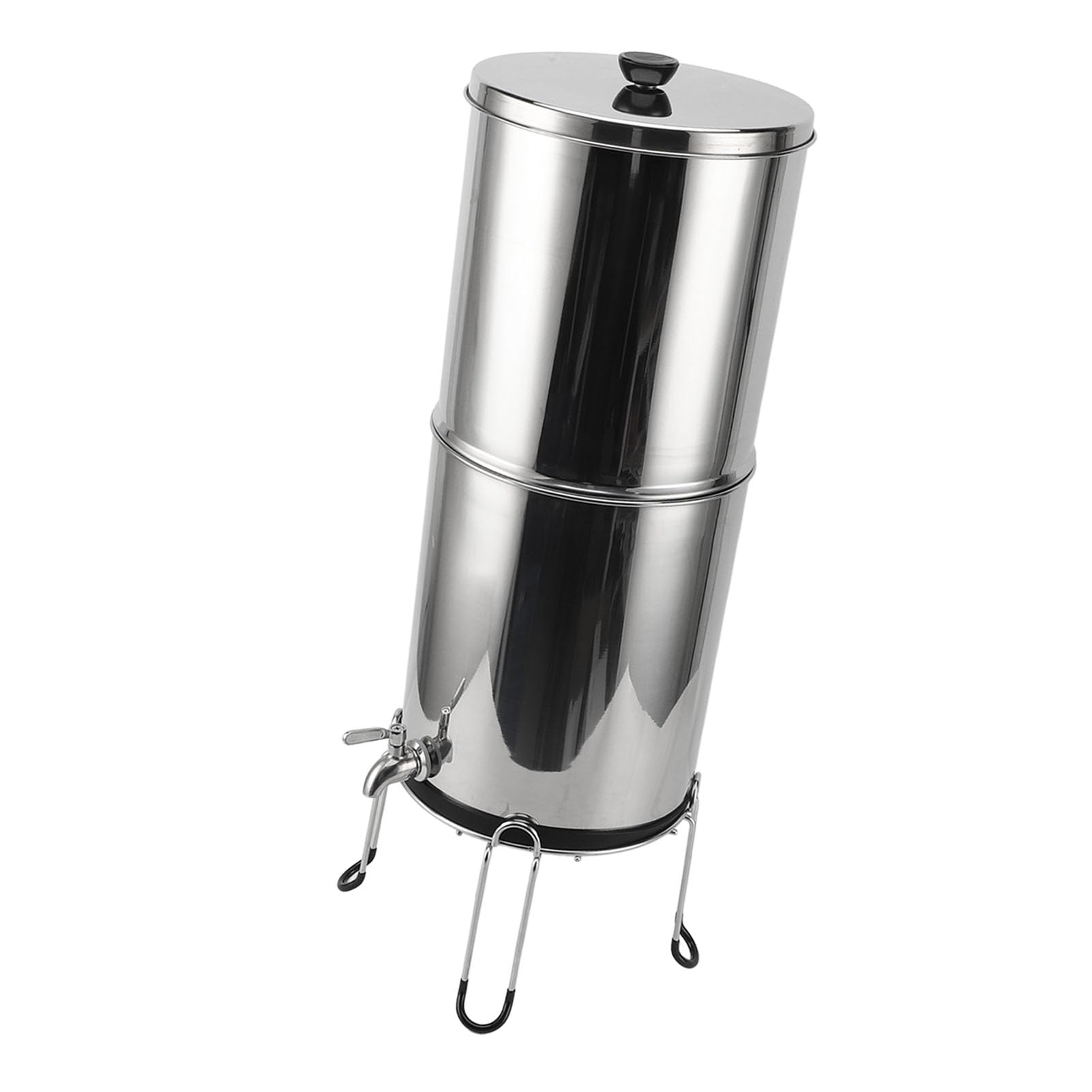 Struttura di Filtraggio dell'Acqua in Acciaio Inossidabile, Filtrazione a Gravità 2,9 GAL con Grande Capacità per Campeggio, Leggero e Portatile per Uso Versatile