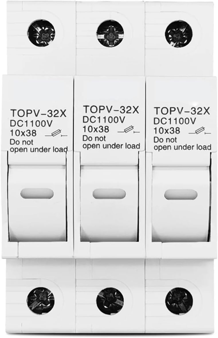 1P 2P 3P 4P 1100V DC Fuse Holder 10 * 38mm high Voltage PV TOPV-32X Base(4P with LED)