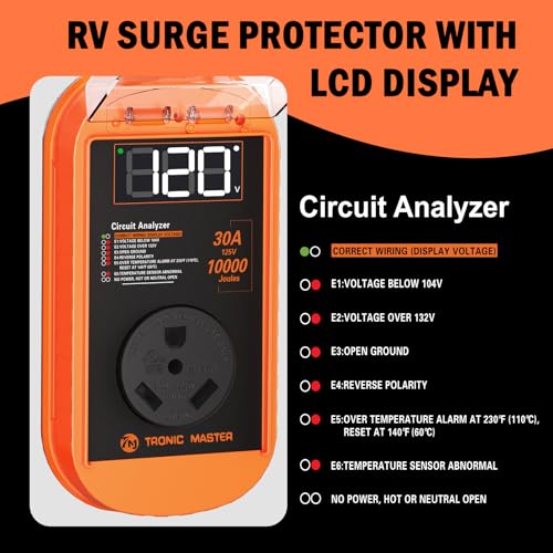 Tronic Master RV SURGE-LED-30A Surge Protector 30 Amp thumb #4