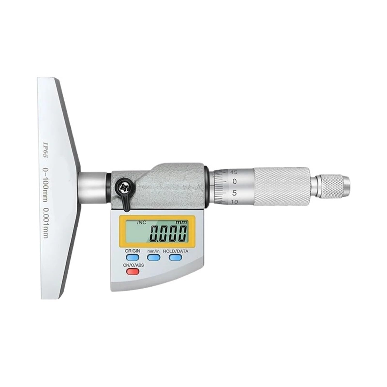 Micrómetro de Profundidad Digital de Nivel IP65 de 0 a 100 mm Micrómetro de Profundidad electrónico de 0,001 mm Micrómetro de Profundidad de Calibre micrométrico for maquinistas