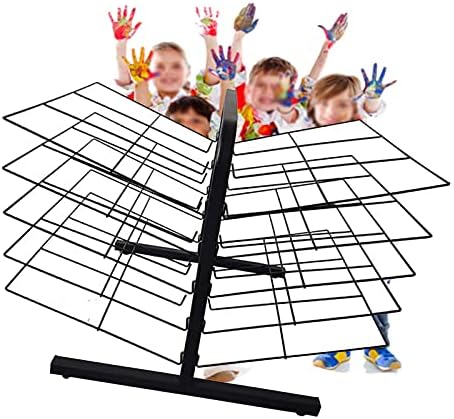 CUTYZ Drying Racks,Child Art Drying Rack, Art Studio School Studio Easel Oiling Board, A3, 8K Paper Work Drying and Display Office Storage Rack/a/10 Floors
