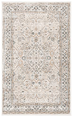 Image of SAFAVIEH Isabella Collection Accent Rug - 2'2 inch x 5', Cream & Beige, Oriental Design, Non-Shedding & Easy Care, Ideal for High Traffic Areas in Entryway, Living Room, Bedroom (ISA916B)