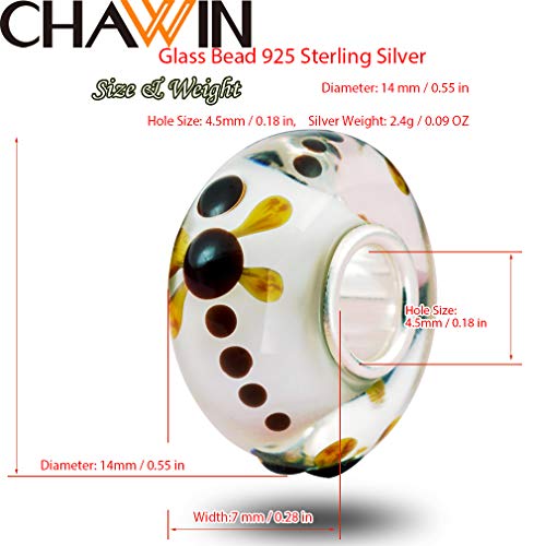 Chawin Dreamy Dragonfly On Silk Bead Handmade Nature Insect Charms Murano Glass Bead Fits Pandora Charm Bracelets With 925 Sterling Silver Core For Women Mothers Day Gifts #TOP2