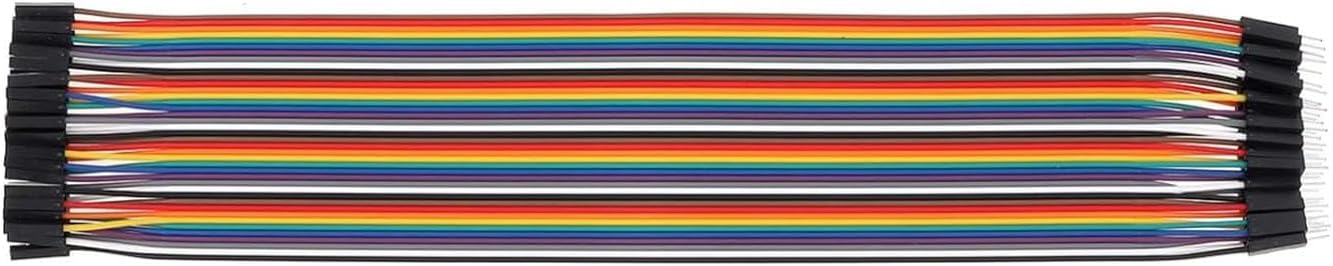 20cm Length Male to Female Connector Jumper Wires Dupont Cable Wire Connector Strip Solderless Multicolor for Arduino Raspberry pi Electronic Breadboard Prototype Board PCB Board