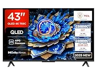 TCL 43T69C 43 Zoll QLED, Direct LED TV, 4K HDR TV, Smart Google TV (Dolby Vision & Atmos, Game Master, Motion Clarity, Kompatibel mit Google Assistant & Alexa)