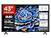 TCL 43T69C 43 Zoll QLED, Direct LED TV, 4K HDR TV, Smart Google TV (Dolby Vision & Atmos, Motion Clarity, Kompatibel mit Google Assistant & Alexa)