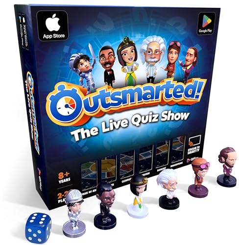 Outsmarted - The App-Connected TV Quiz-Show Board Game | Kids, Teens & Adults | Next-Level Game Night for Family & Friends | 2–24 Players | Age 8+ | 10,000+ Questions | 2025 Edition