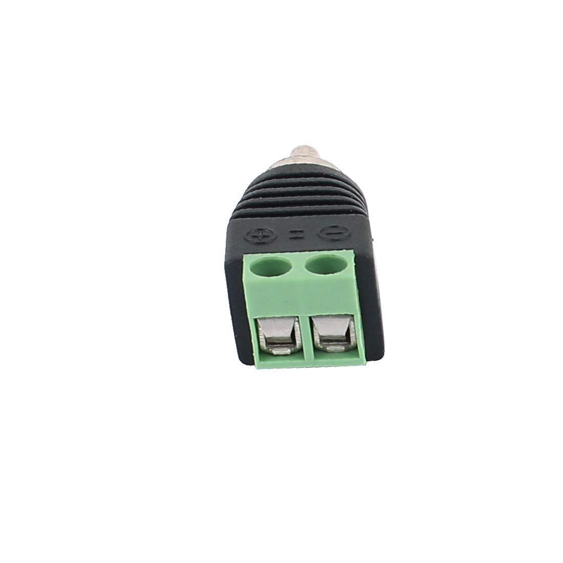 100 szt.Złącze śrubowe koncentryczne Cat5 Cat6 do złącza męskiego Jack Audio Video RCA(100 Stück Schraubanschluss Koaxial Cat5 Cat6 zu Audio Video Cinch-Klinkenstecker