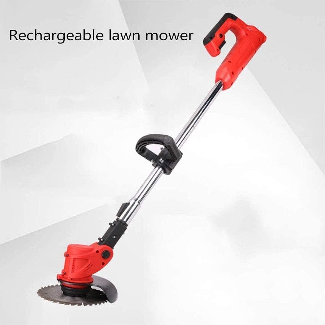 Powerful Electric Cordless Trimmer - Lightweight Lawn Edger Cutter with Telescopic Handle for Home Use