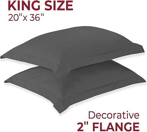 Miniatura 3 de Mellanni 2 fundas de almohada + 2 fundas de almohada Bundle&Save - Ropa de cama de lujo de hotel - El paquete incluye 2 fundas de almohada tamaño