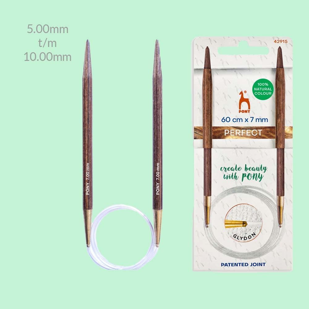 Pony Perfect Circular Knitting Needles 60cm 8mm - 1pc