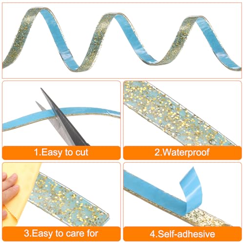 Bande de calfeutrage flexible HARFINGTON finition bleu saphir durable - 5