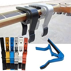 Capo pour guitare électrique/classique/acoustique Clamp Trigger Quick Change Alliage d’aluminium (Bleu) - Les Beatles, Paul McCartney, John Lennon, RIngo Starr, George Harrison Capo pour guitare électrique/classique/acoustique Clamp Trigger Quick Change Alliage d'aluminium (Bleu) – Image 3