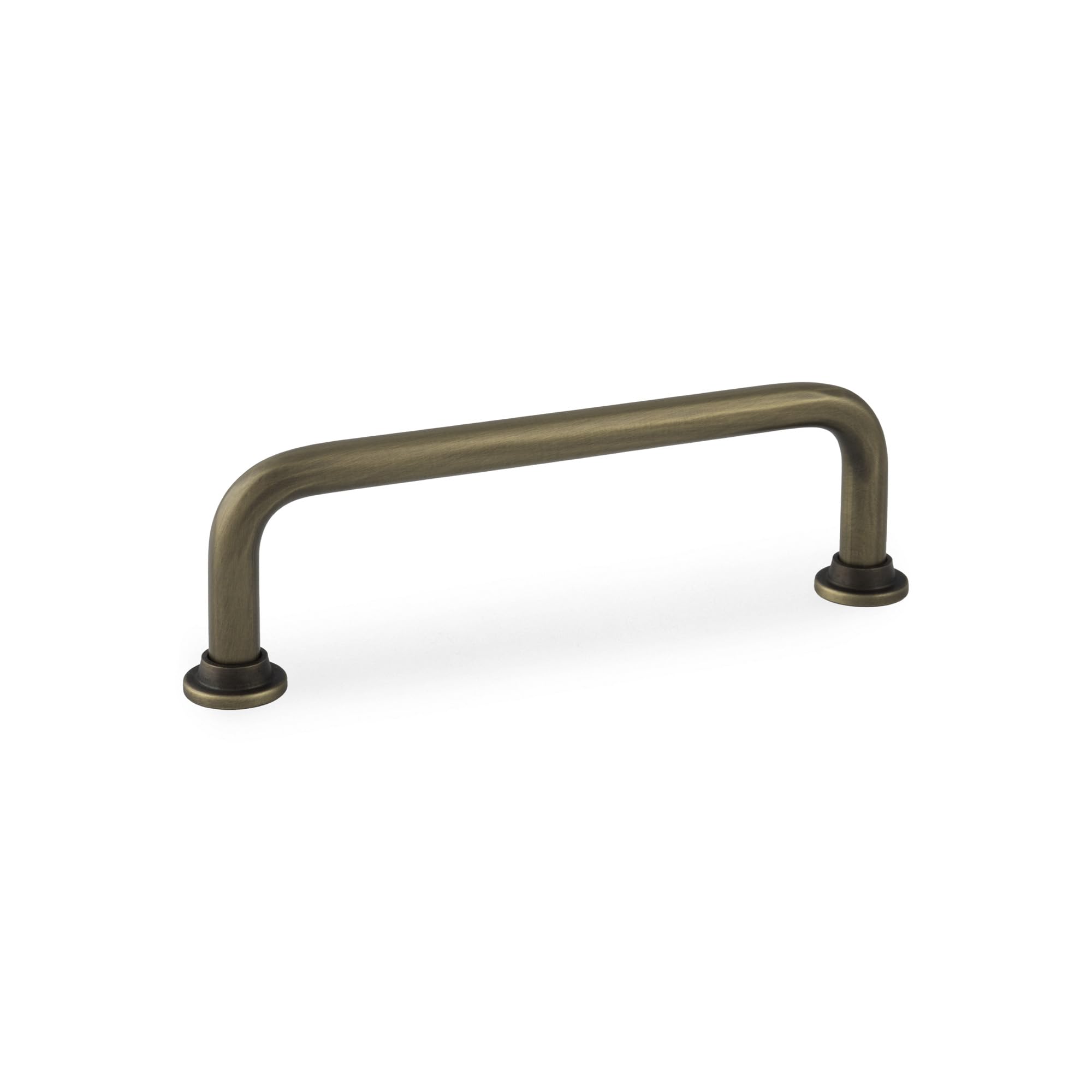 Handle & Home 96mm Slim Antique Brass Handle Cabinet Pull Cupboard Door Drawer
