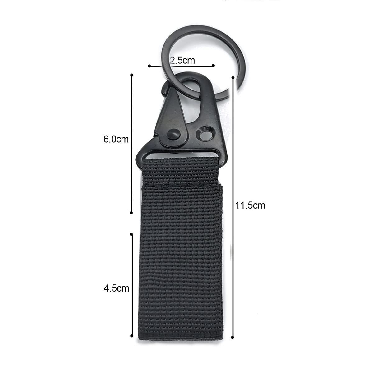 HDOYTXXM Tattico Carabiner Portachiavi Outdoor Zaini Aperto Moschettone Fibbia Carabiner PLASTOM Hake PER ESTERNO ARrampicata Campeggio