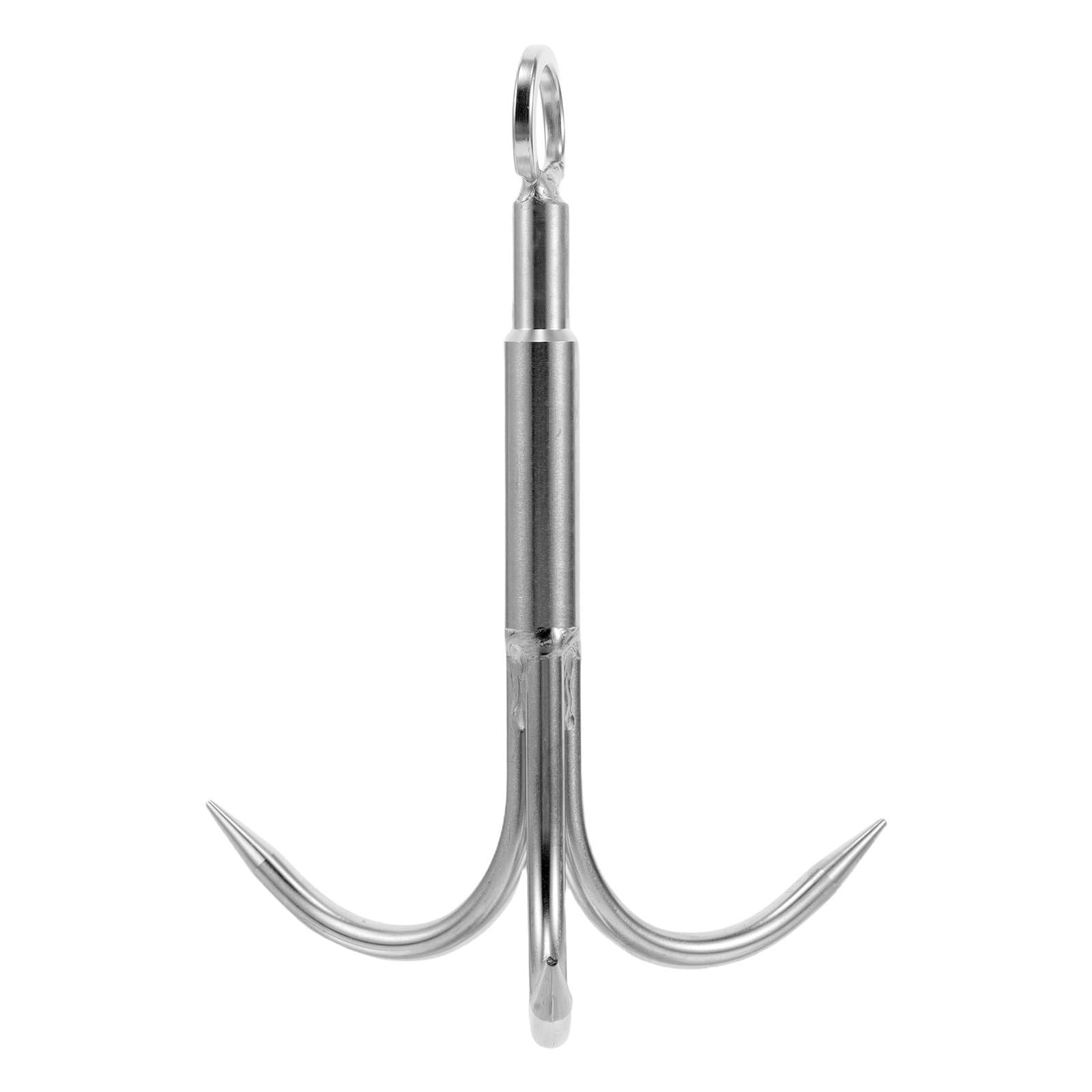 MAGICLULU Grappin en Acier Inoxydable 3 Griffes Multifonctions Portable Pêche sur Jetée et l'escalade D'arbres, Équipement d'alpinisme Léger et Compact Adapté aux Débutants