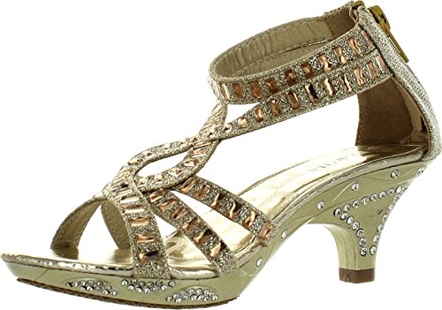 Lucita Jan-308Km Stunning Glitter and Rhinestone Heel Party Shoes - Main Image