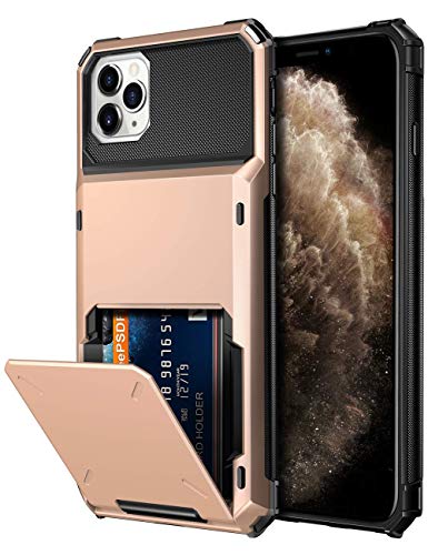 Vofolen for iPhone 11 Pro Max Case Wallet with Card Holder Rose Gold
