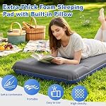 Memory Foam Sleeping Pad 3" Self-Inflating with Pillow for Camping - Image 5