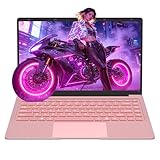 Amita 14 Inch Lightweight Laptop for Everyday Use, FHD Display, 8GB Memory & 512GB Storage, Pink Portable Notebook for Study, Home and Travel,simple and practical
