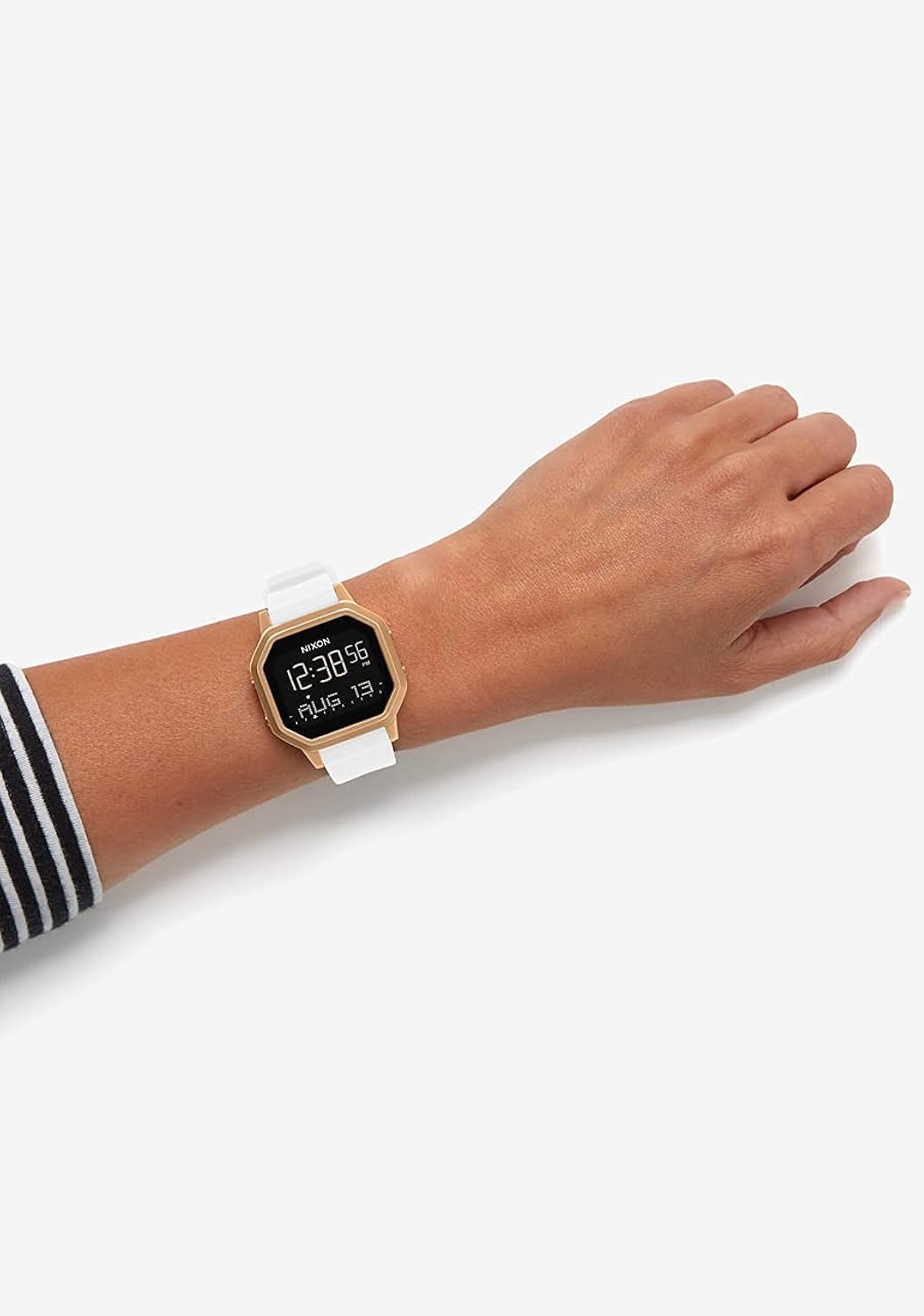 NIXON Siren SS A1211 - Orologio Sportivo Digitale da Donna (36mm Quadrante, 18mm-16mm Cinturino in Silicone)