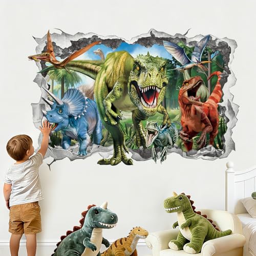 Vinilo Decorativo 3D Dinosaurio para Pared de 2 Planchas miniatura 1