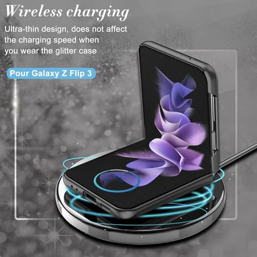 Coque Galaxy Z Flip 3 antichoc résout les risques de casse de l'écran souple pliable noir - 6