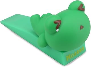 Silicone Door Stopper Wedge - Cute Door Stopper Creative Decorative Door Stop Easy to Clean Suitable for Home and Office (MOSSES)