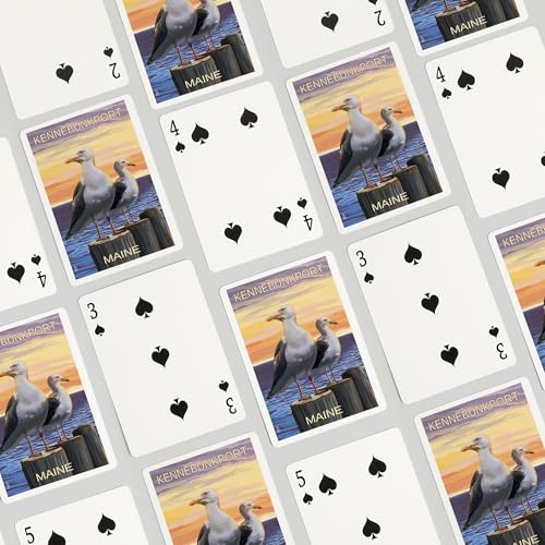 Baraja de 52 cartas tamaño póker Kennebunkport Maine miniatura 4