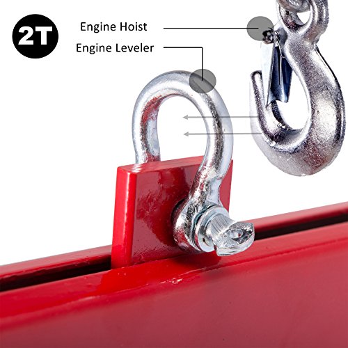 Orion Motor Tech Omt Engine Hoist Cherry Picker Engine Load Leveler Steel Chain Hoist For Up To 2 Ton (4000Lbs) #TOP2