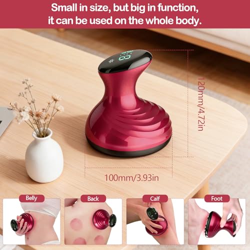 Brosse méridienne et ventouse électrique de massage chauffante infrarouge