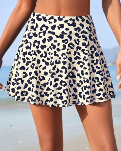 Image of Aqua Eve Women Swim Skirt Tummy Control Swimsuit Skirt High Waisted Bathing Suit Bottom (Available in Plus)